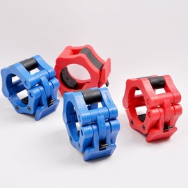 Lock jaw end caps individually secure the ends of the barbell. / 락조 마구리 낱개 바벨 끝을 튼튼히 고정