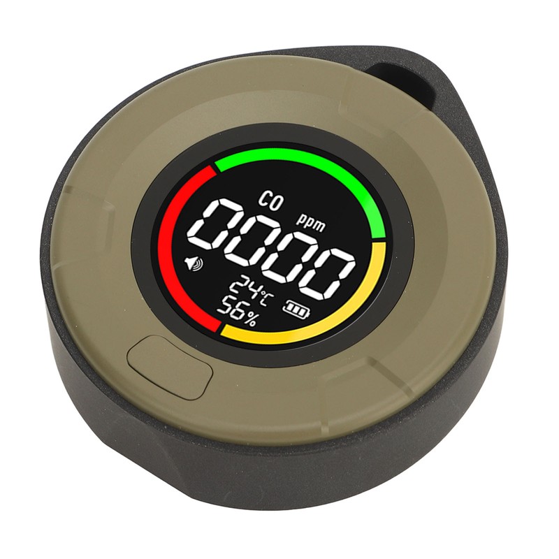 CO Detector Alarm Humidity Temperature Detection Backlit Display Air Detector