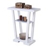 Convenience Concepts Newport V Console Modern Sofa Storage Shelves, Narrow