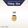 LTWFITING 1/8인치 황동 압축 슬리브 페럴 피팅 250팩 [1/8 -5/16]