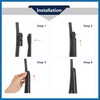 A ABSOPRO Car Rear Windshield Wiper Blade Arm Set for