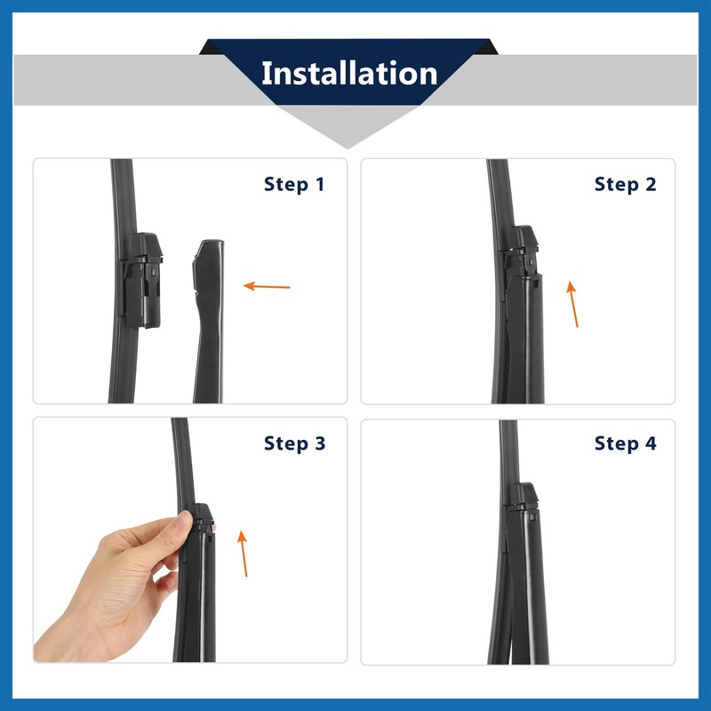 A ABSOPRO Car Rear Windshield Wiper Blade Arm Set for