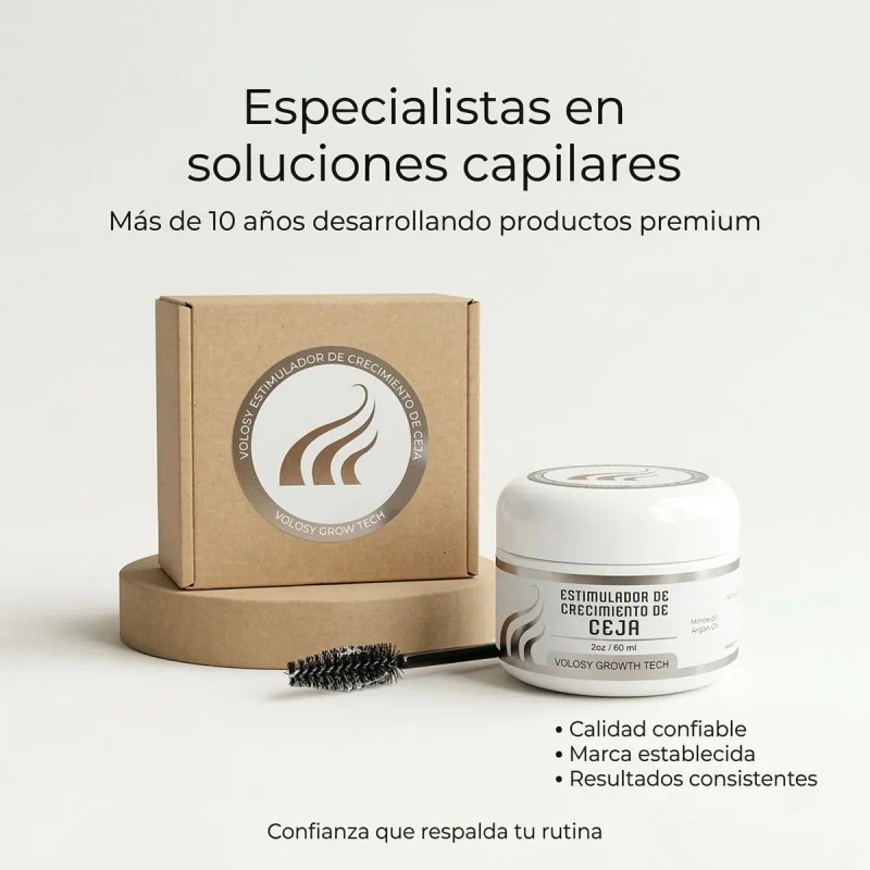 Gel Crecimiento Cejas Volosy | Mayor Densidad Natural