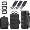 MUCHER 3 Pack Molle Pouches Tactical Waist Bags EDC Utility