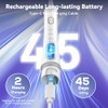 JTF Orthodontic Electric Toothbrush for Braces with 6 U-Shaped Brush