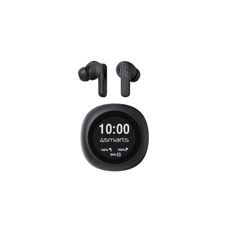 4smarts TWS SkyBuds Screen Pro ANC Bluetooth Headphones Black