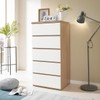 Decoline Denny 600 5-drawer chest, acacia / 데코라인 데니 600