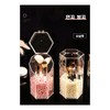 Kimming Acrylic Makeup Brush Storage Box Transparent Dust Prevention Cover - Square-Pink Pearl / 키밍 아크릴 메이크업브러쉬 수납통 투명 먼지방지 덮개 - 사각형-핑크 진주