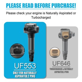 MAS Set of 6 Ignition Coil Pack & 6Pcs Motorcraft Platinum Spark Plug SP589 Compatible with Lincoln MKS MKT MKX MKZ Ford Edge Flex Fusion Taurus 3.7 3.5 V6 Replacement for UF553 5C1652 DG520