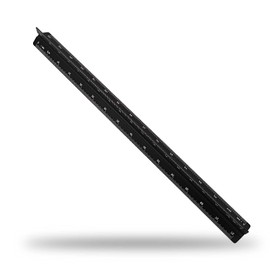 Aluminum Architectural Scale Ruler 30cm, Laser-Etched Multi-Scale 1:100, 1:200, 1:250, 1:300, 1:400, 1:500, Triangle Engineer Ruler for Architects, Engineers, Students & Draftsmen - Black
