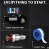 LE LEMATEC Digital Air Pressure Regulator with Water Separator, 1/4