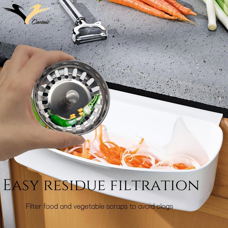 Castaic 2 Pcs Kitchen Sink Strainer Plug,Stainless Steel Kitchen Sink