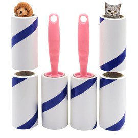 BOMEI PACK Lint Roller for Removing Pet Hair Fluff, 540 Sheet, 6 Pack with 2 Roller