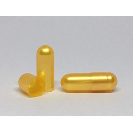 Empty Gelatin Capsules Size 0 Yellow Gold (500)
