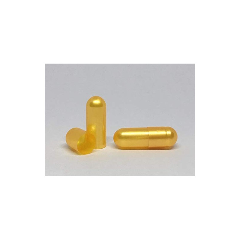 Empty Gelatin Capsules Size 0 Yellow Gold (500)