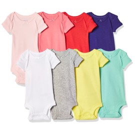 Carter's Baby Girls 8-pack Short-sleeve Bodysuits, Assorted Pack, PRE
