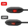 XMSJSIY 3A 12V 24V Inline Cord Switch ON/Off Push Button