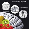 SVUPUE Steamer Insert, Diameter 20 cm, Vegetable Steamer, Stainless Steel