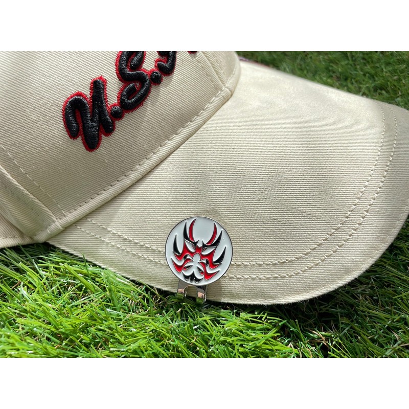 Don Flyee Golf Marker Magnet Kabuki Kumadori Alloy Hat Clip