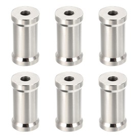 PATIKIL Camera Spigot Screws Converter 1/4" to 3/8" Female to Female, 6 Pack Tripod Screw Adapter Spigot Stud for Light Stands Hot Shoe Cold Shoe Adapter Ball Head Flash, Black