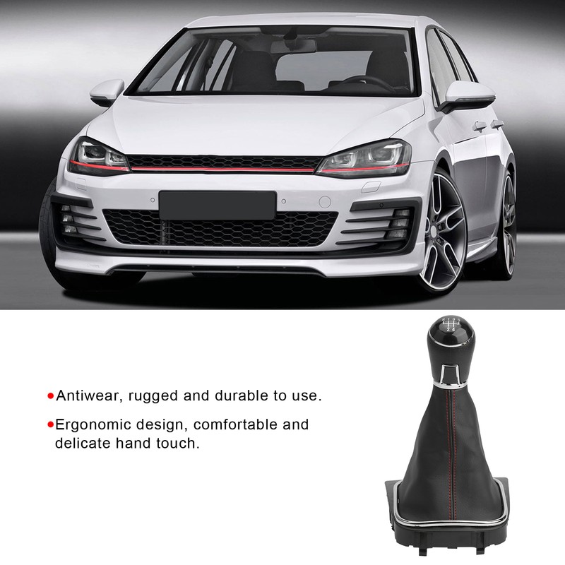 PU Leather Gear Shift Knob with Dustproof Cover Boot
