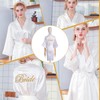 Bride Robe, Bride Dressing Gown Slippers and Hair Band Set,