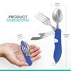 iChewie - Folding Camping Utensils Cutlery Set 4-in-1 Stainless Steel