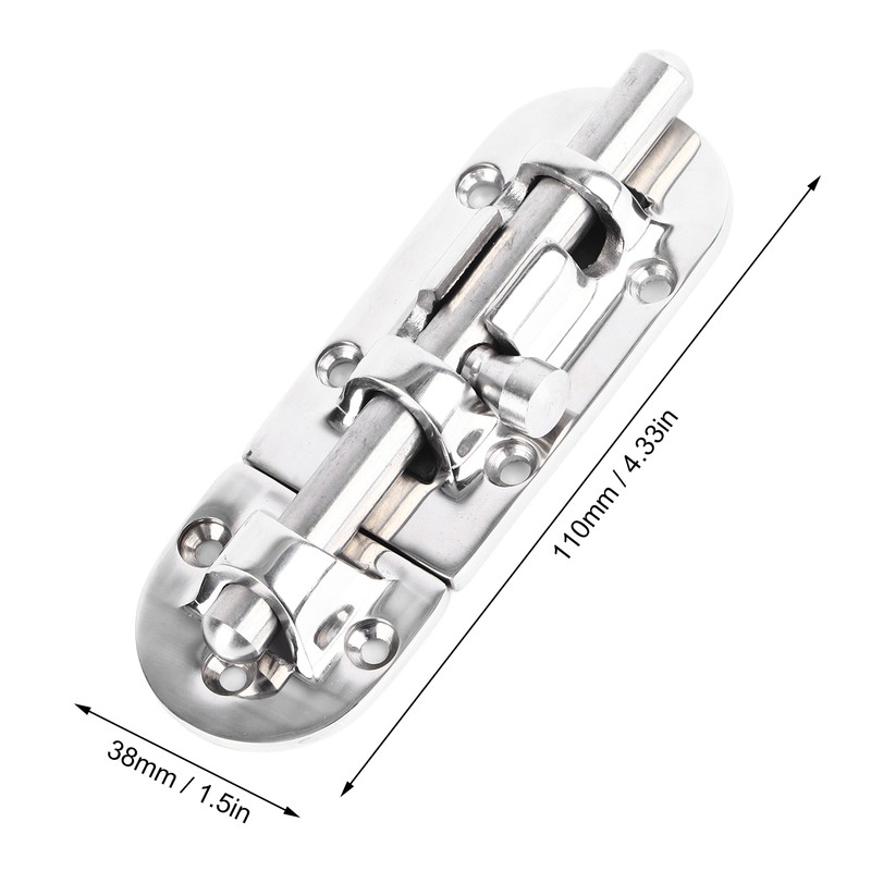 Door Latch Lock 110x38mm 316 Stainless Steel High Accuracy Electrolytic