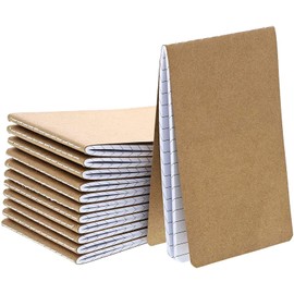 Kraft Cover To Do Notepads, 64 Pages Each (2.7 x 4.5 In, 12 Pack)