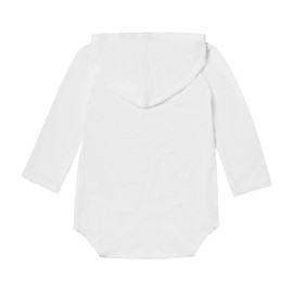 UV SKINZ UPF 50+ Baby Boys' Hooded Sunzie - White - 3/6m