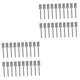 Minkissy 40pcs Nail Sanding Drill Bit Replacement Manicure Pedicure Tool Nail Drill Bit