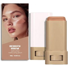BAISEN DIARY Sérum De Belleza Con Color Para Piel: Crema Hidratante Con Color, Base De Maquillaje Sólida Ligera Con Color En Barra Para Una Cobertura Impecable, De Ligera A Media, Acabado Radiante Y L