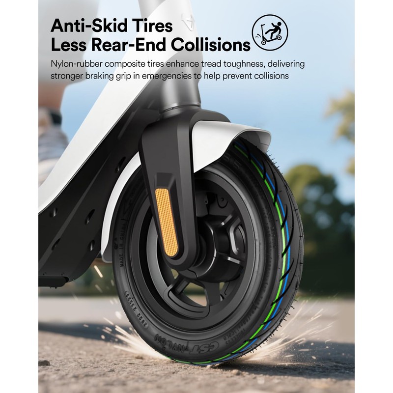 GLDYTIMES 10x2.30-6.5 Highway vacuum Tire, 10x2.3 Non-slip Tubeless, Fit for