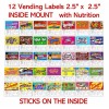 Unbranded/Generic 12 INSIDE MOUNT 2.5 x 2.5 Vending Labels Stickers