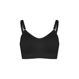 KNIX Good to Go Seamless Bra - Wireless Bra for Women - Machine Washable Black, 40A (1 Pack)