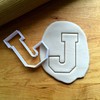Sweet Prints Inc Varsity Letter J Cookie Cutter - Dishwasher
