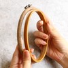 Nippon Chuko Wooden Style Petite Frame, Round Size, Outer Diameter