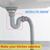 Qrity 1 x siphon kitchen sink, kitchen drain set, anti-odour