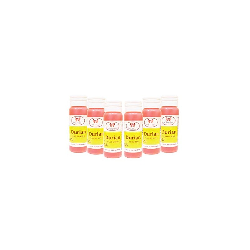 Butterfly Flavoring Extract Paste, 25 ml (Durian, Pack of 6)