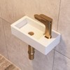 DeerValley DV-1V081RA Wall Mount Sink, Mini Rectangle Bathroom Sink, Small
