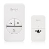 Byron DBY-23442BS Wireless Doorbell Set - Kinetic Energy - White