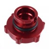Unbranded Red Oil Cap Filler Racing Billet Aluminum Anodized Fits