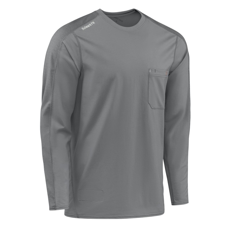 Bulwark FR Men's Flex Knit Tee, Charcoal