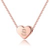TINGN Necklaces for Girls S Initial Necklace, 14K Rose Gold