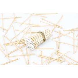 3” Inch Long Wooden Refill Matchsticks with Strike Stickers - Safety Matches Wholesale Bulk Loose by Chandler Studio (White, 50 Pieces)