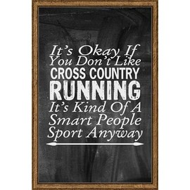 You don't like Cross Country Running Smart People Chalk Board Wall Art Decor Funny Gift Large 8 x 12 Inch Sign
