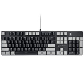 Mechanical Gaming Keyboard | Hot Swappable Mechanical Keyboard | White Backlit Keyboard with Brown Switches and 104 Keys | Wired Gaming Keyboard | Mechanical Keyboard, PC Gaming Keyboards