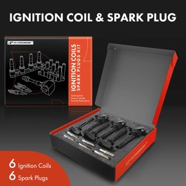 A-Premium Set of 12 Ignition Coil Pack and Iridium Spark Plugs Compatible with Ford F-150 2018-2021, Explorer 2020, Edge 2019-2020, Police Interceptor Utility & Lincoln Aviator, Nautilus, 2.7L 3.0L