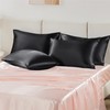 Bedsure Satin Pillowcase for Hair and Skin - Black King
