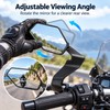 Motorcycle Rearview Mirrors for Riding – Adjustable Rotating Metal Side